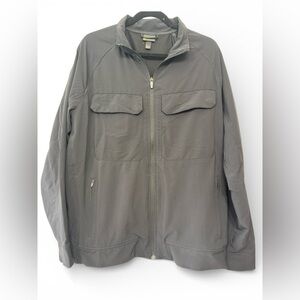 Zella Men’s Lightweight Full Zip Jacket Gray Size Large Utility Pocket Coat